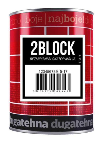2Block bezmirisni blokator mrlja 0.75 l DUGA TEHNA
