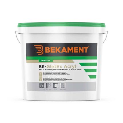 BEKAMENT Masa za izravnavanje unutarnjih zidova na akrilnoj osnovi 8 kg BK-GletEx Acryl