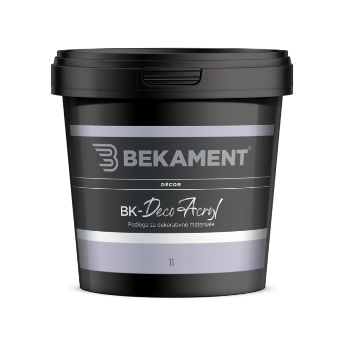 BEKAMENT Podloga za dekoracijske materijale BK-Deco Acryl 1 l BEKAMENT Podloga za dekoracijske materijale BK-Deco Acryl 1 l
