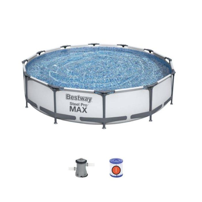 BESTWAY Bazen STEEL PRO MAX + pumpa 3.66 m x 76 cm BESTWAY Bazen STEEL PRO MAX + pumpa 3.66 m x 76 cm