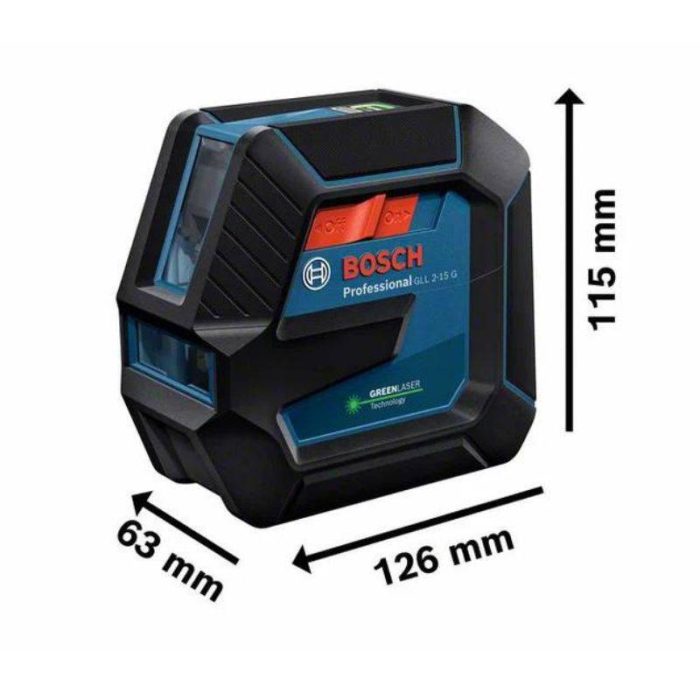 BOSCH-Krizni-nivelir-laser-GLL-2-15-G-LB10-BT150-Professional-1 BOSCH Križni nivelir laser GLL 2-15 G + LB10 + BT150 Professional - Slika 2