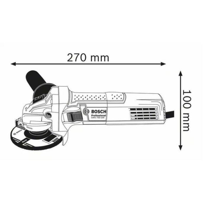 BOSCH-Kutna-brusilica-GWS-750-115-Professional-1 BOSCH Kutna brusilica GWS 750-115 Professional - Slika 2