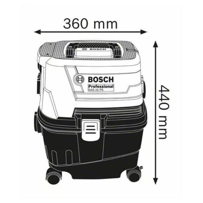 BOSCH-Usisivac-za-suhomokro-GAS-15-PS-Professional-1 BOSCH Usisivač za suho/mokro GAS 15 PS Professional - Slika 2