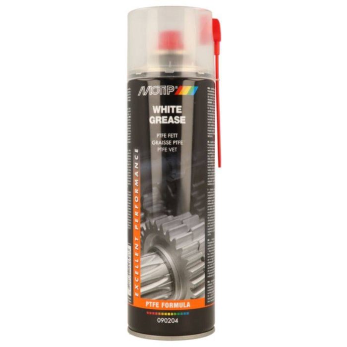 Bijela PTFE mast u spreju 500 ml MOTIP Bijela PTFE mast u spreju 500 ml MOTIP