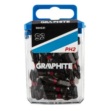 Bit nastavak PH2 25 mm 20 kom GRAPHITE 56H531