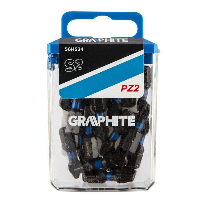 Bit nastavak PZ2 25 mm 20 kom GRAPHITE 56H534 Bit nastavak PZ2 25 mm 20 kom GRAPHITE 56H534