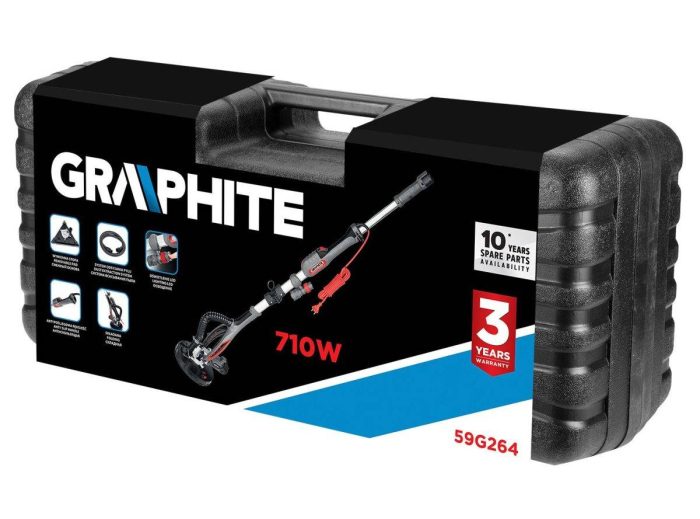 Brusilica-za-gips-710W-215mm-59G264-GRAPHITE-4 Brusilica za gips 710W, 215mm 59G264 GRAPHITE - Slika 5