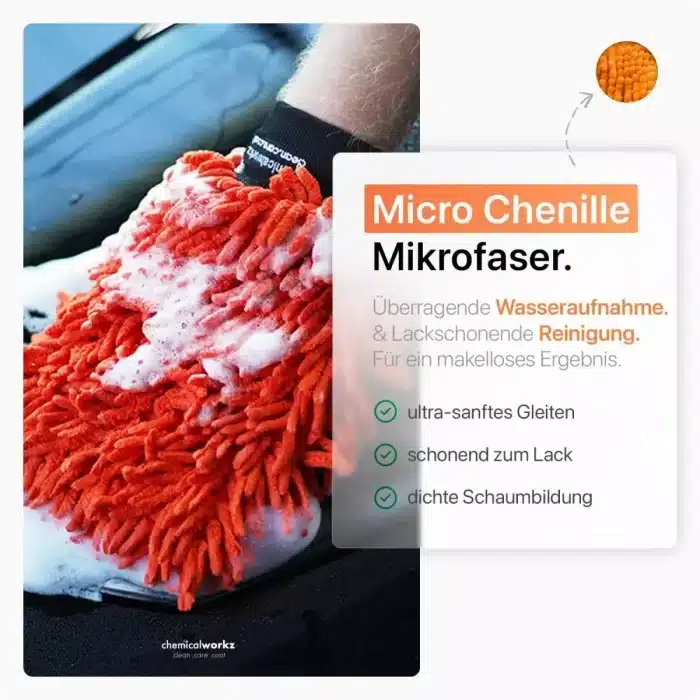 ChemicalWorkz Chenille Wash Mitt Orange - Slika 2