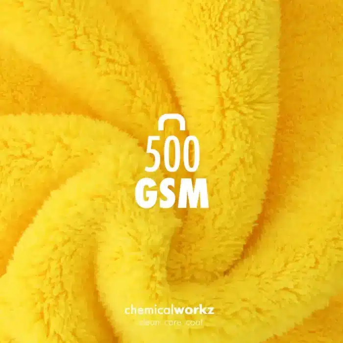 ChemicalWorkz Yellow Soft Touch Towel 500gsm 40x40 - Slika 2