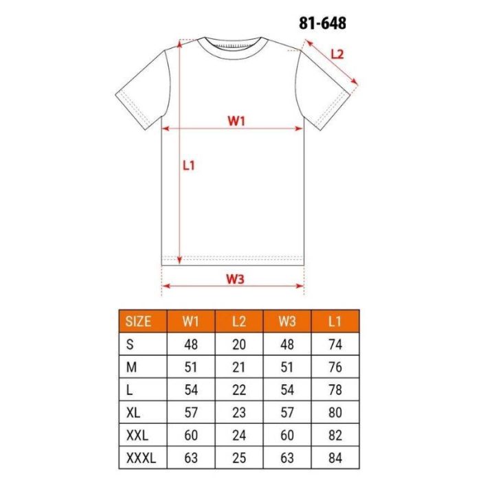 Crvena-majica-kratkih-rukava-S-XXXL-NEO-81-648-1 Crvena majica kratkih rukava S-XXXL NEO 81-648 - Slika 2