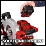 EINHELL Akumulatorska preklopna pila Power X-Change TE-MS 18/210 Li-Solo - Slika 3