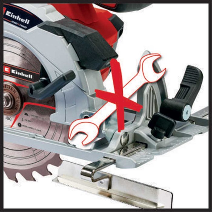 EINHELL aku ručni cirkular Power X-Change TE-CS 18/150 Li - Solo - Slika 2