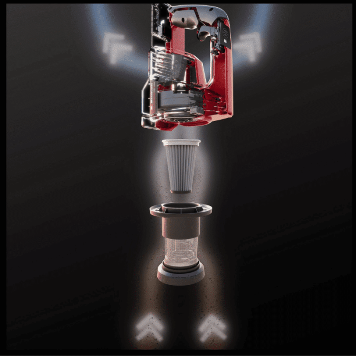 EINHELL aku štapni usisivač Power X-Change TE-SV 18 Li-Solo - Slika 5