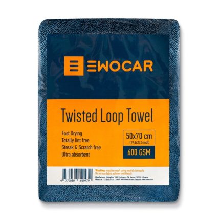 EWOCAR Twisted Loop Drying Towel 600GSM - krpa za posušivanje