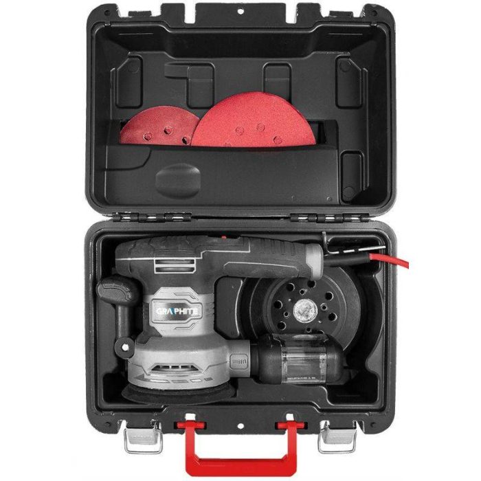 Ekscentrična brusilica 450 W GRAPHITE 59G349 - Slika 4