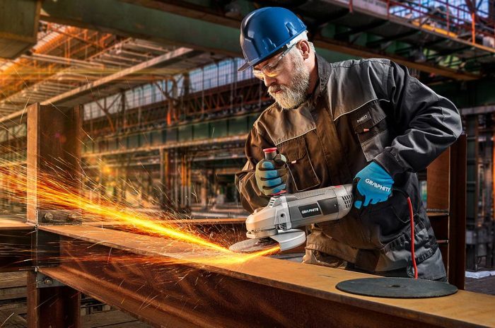 Električna kutna brusilica 2350 W GRAPHITE 59G207 - Slika 2