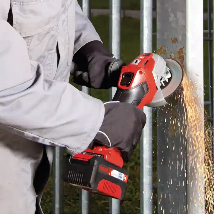 EINHELL aku kutna brusilica Power X-Change TE-AG 18/115 Li Kit - Slika 5