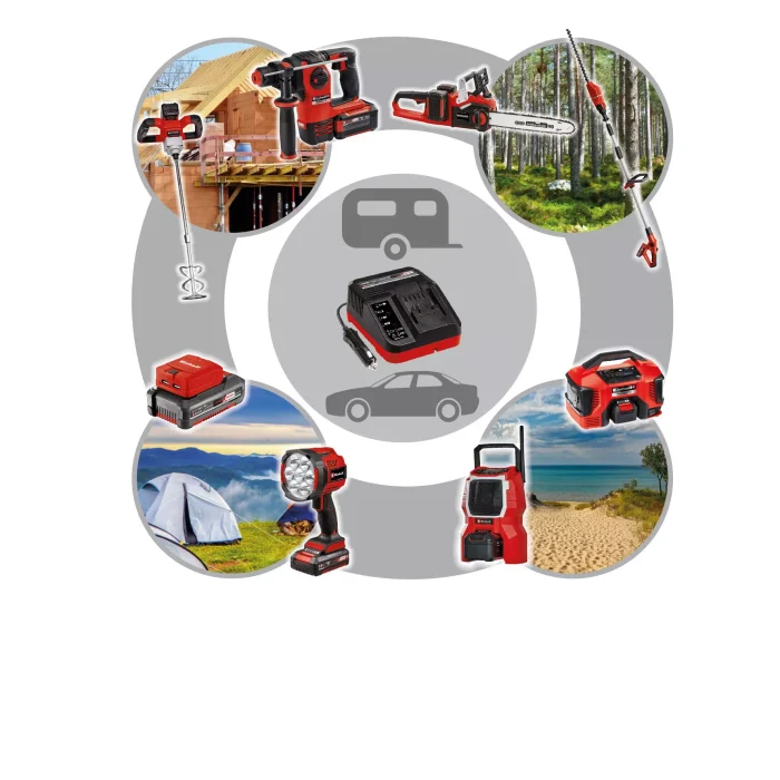 EINHELL Punjač za auto Power X-Change 3A - Slika 5
