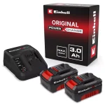 EINHELL set 2 baterije i brzi punjač Power X-Change Starter kit 18 V 3 Ah