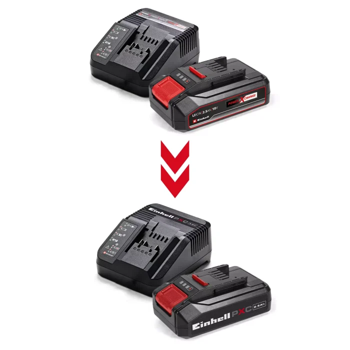 EINHELL set brzi punjač i baterija Power X-Change 18V 2,5 Ah Starter Kit - Slika 2