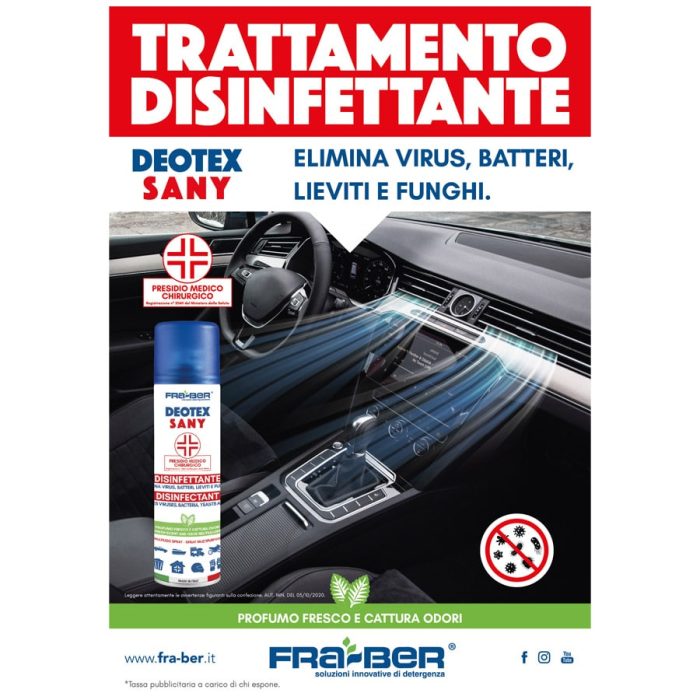 Fraber Deotex Spray 250ml Čistač Klime - Slika 2