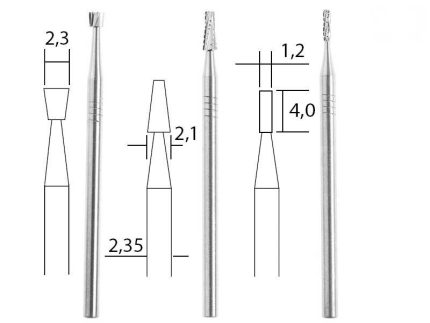 Glodalo od volfram-karbida 3 kom 28752 PROXXON