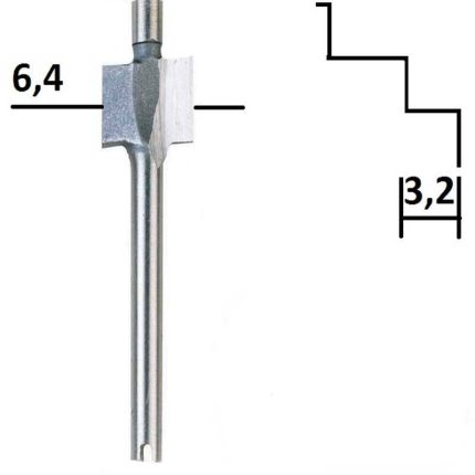 Glodalo za drvo za polu-utore 29038 PROXXON