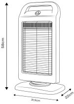 Halogena infracrvena grijalica 400/800/1200W NEO 90-113 - Slika 4