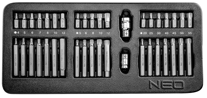 Kolica s alatom 6 ladica 126 kom NEO 84-223+G - Slika 7