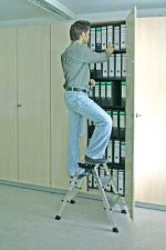 Krause pokretne sklopive ljestve Rolly 2x3 gazišta MONTO - Slika 3