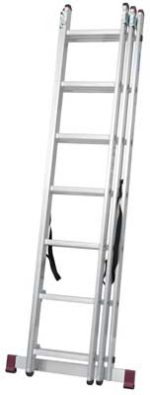 Krause trodijelne višenamjenske ljestve 6-10 gazišta CORDA - Slika 3