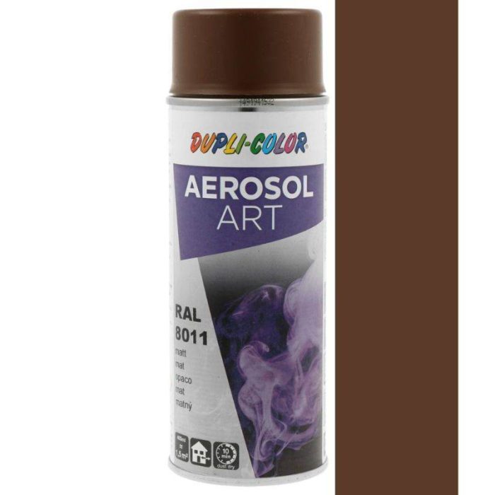 Lak sprej 400 ml AEROSOL ART DUPLI-COLOR - Ral 8011 - Lješnjak smeđa (Satin mat)