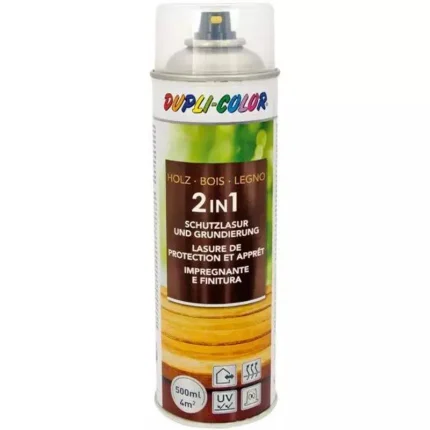Lazura u spreju za zaštitu drva 500 ml DUPLI-COLOR - Bezbojna