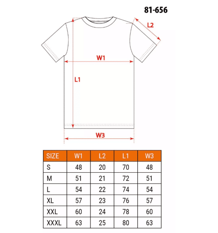 Majica kratkih rukava COMFORT S-XXXL NEO 81-656 - Slika 7