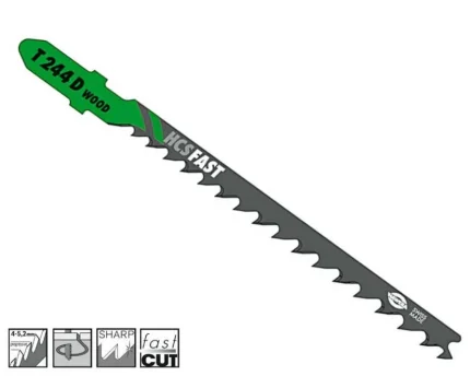 Nož za ubodnu pilu drvo 4.0 x 75 mm HAWERA T244D
