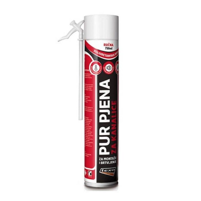 Poliuretanska pjena ručna 750 ml TEXO Poliuretanska pjena ručna 750 ml TEXO