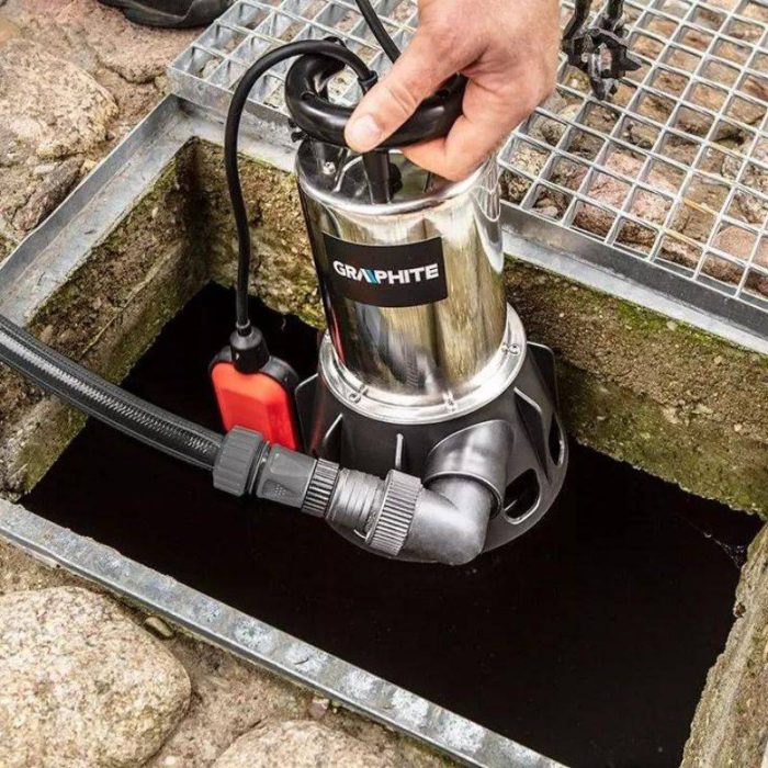 Potopna pumpa za nečistu vodu 650 W GRAPHITE 59G449 - Slika 5