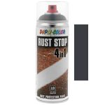 RUST STOP 4U1 sprej protiv hrđe 400 ml DUPLI-COLOR - RAL 9005 - Duboka crna