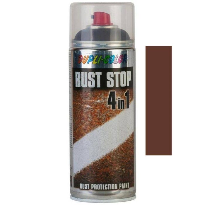 RUST STOP 4U1 sprej protiv hrđe 400 ml DUPLI-COLOR - RAL 8017 - Čokoladno smeđa