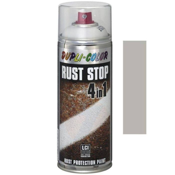 RUST STOP 4U1 sprej protiv hrđe 400 ml DUPLI-COLOR - RAL 7035 - Svijetlo siva
