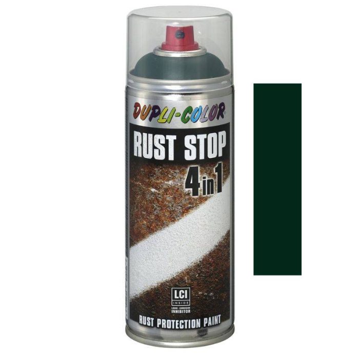 RUST STOP 4U1 sprej protiv hrđe 400 ml DUPLI-COLOR - RAL 6005 - Mahovina zelena