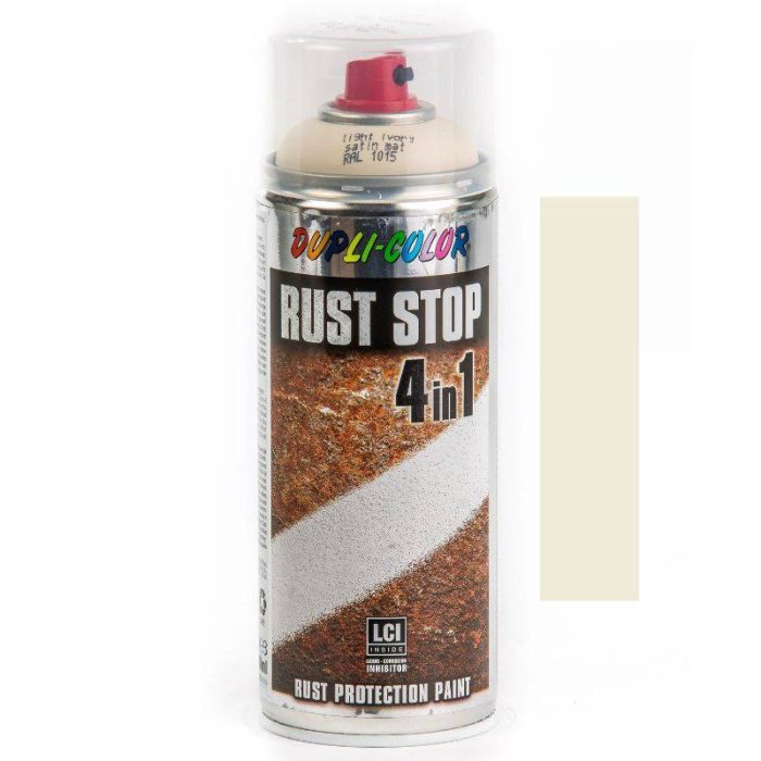 RUST STOP 4U1 sprej protiv hrđe 400 ml DUPLI-COLOR - RAL 1015 - Svijetla slonovača