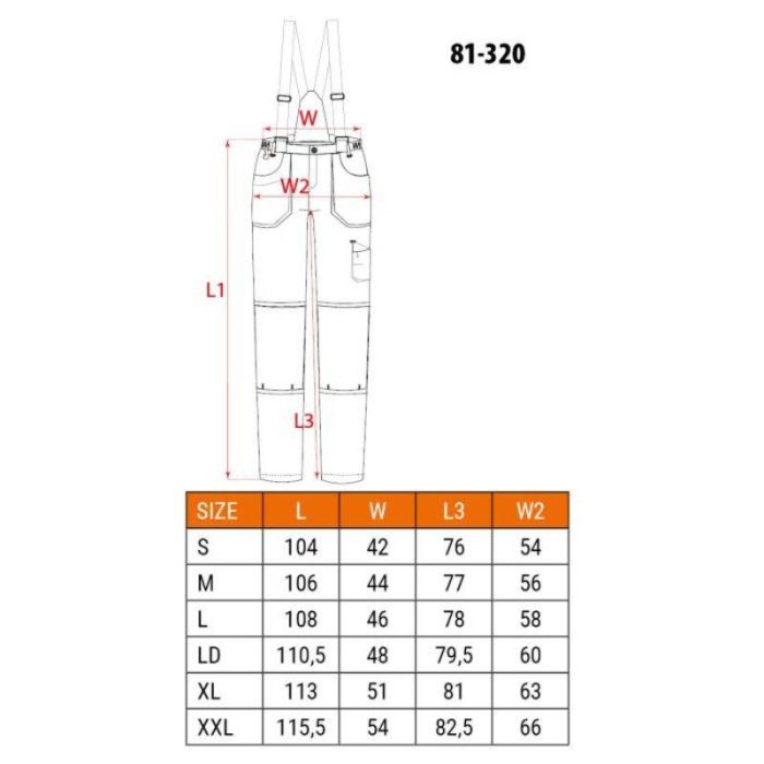 Radne hlače S-XXL NEO 81-320 - Slika 2