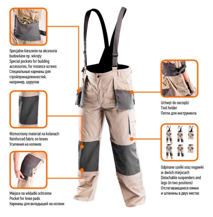 Radne hlače S-XXL NEO 81-320 - Slika 4