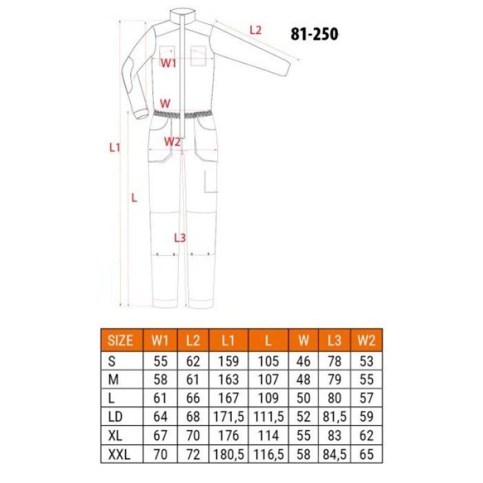 Radni kombinezon S-XXL NEO 81-250 - Slika 2