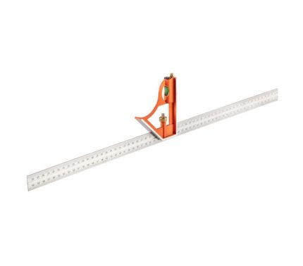 Ravnalo s kutnikom i libelom 60 cm NEO 72-126