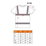 Reflektirajuća majica s tamnim dnom S-XXL NEO 81-730 - Slika 2