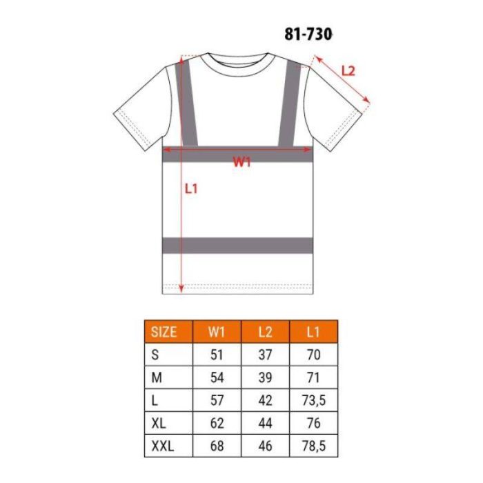 Reflektirajuća majica s tamnim dnom S-XXL NEO 81-730 - Slika 2