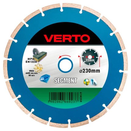 Rezna dijamantna ploča segmentna 230 mm VERTO 61H2S9