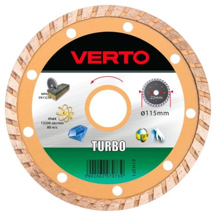 Rezna dijamantna ploča turbo 115 mm VERTO 61H3P1